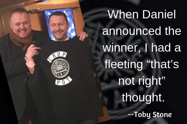 When Daniel announced the winner, I had a fleeting “that’s not right†thought,